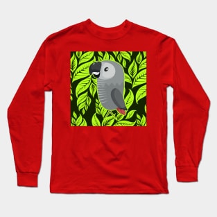 African Grey Parrot Long Sleeve T-Shirt